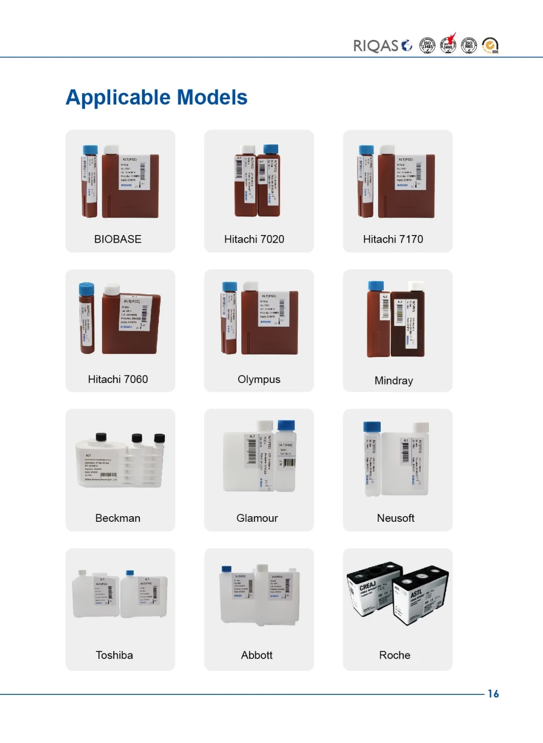 Biobase FDA CNAS Approved Biochemistry Reagent Clinical Chemistry Diagnostic Reagents